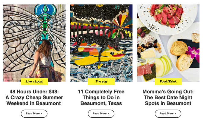 website design tourism